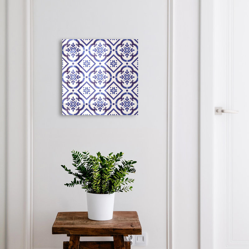 Key storage cabinet, Opens to the right, 30x30x5, White, Blue patterns on a white background safe harmony, 