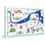 " Boston Map " by Molly Rosner Painting Print-18628372