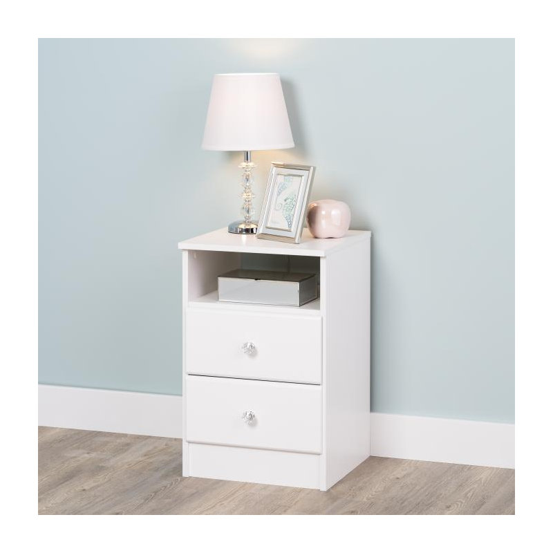 Mcclarrie 16'' W Nightstand, Crystal White