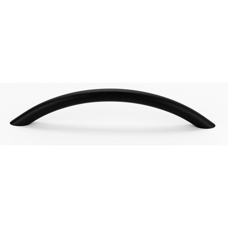 Poignée arquée Pull III, Noir mat, 3.75"