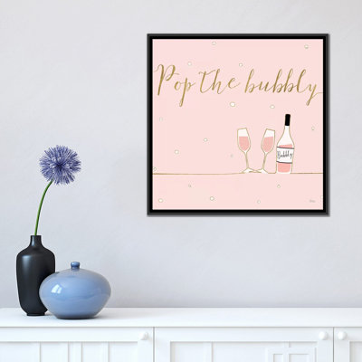 " Underlined Bubbly VII Pink " by Veronique Charron