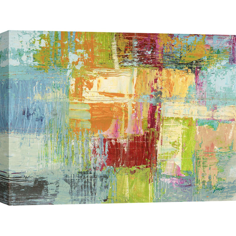 Abstract Attention by Lucas - Wrapped Canvas Print, 40cm H x 60cm W x 4cm D