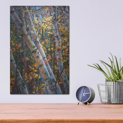Millwood Pines 'Birches' by Joanne Towers, Metal Wall Art