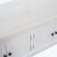 Banc de rangement avec 4 portes et tablettes réglables-1555636905