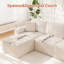 3 Seater Corduroy Sofa & Chaise-2081775883
