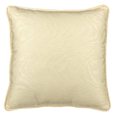Overture Traditional Cotton Solid Cream Square Pillow