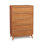 Commode en bois massif à 5 tiroirs Catalina