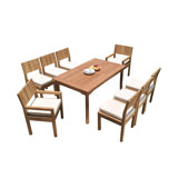 Gennessee Outdoor 9 - Piece Teak Dining Set