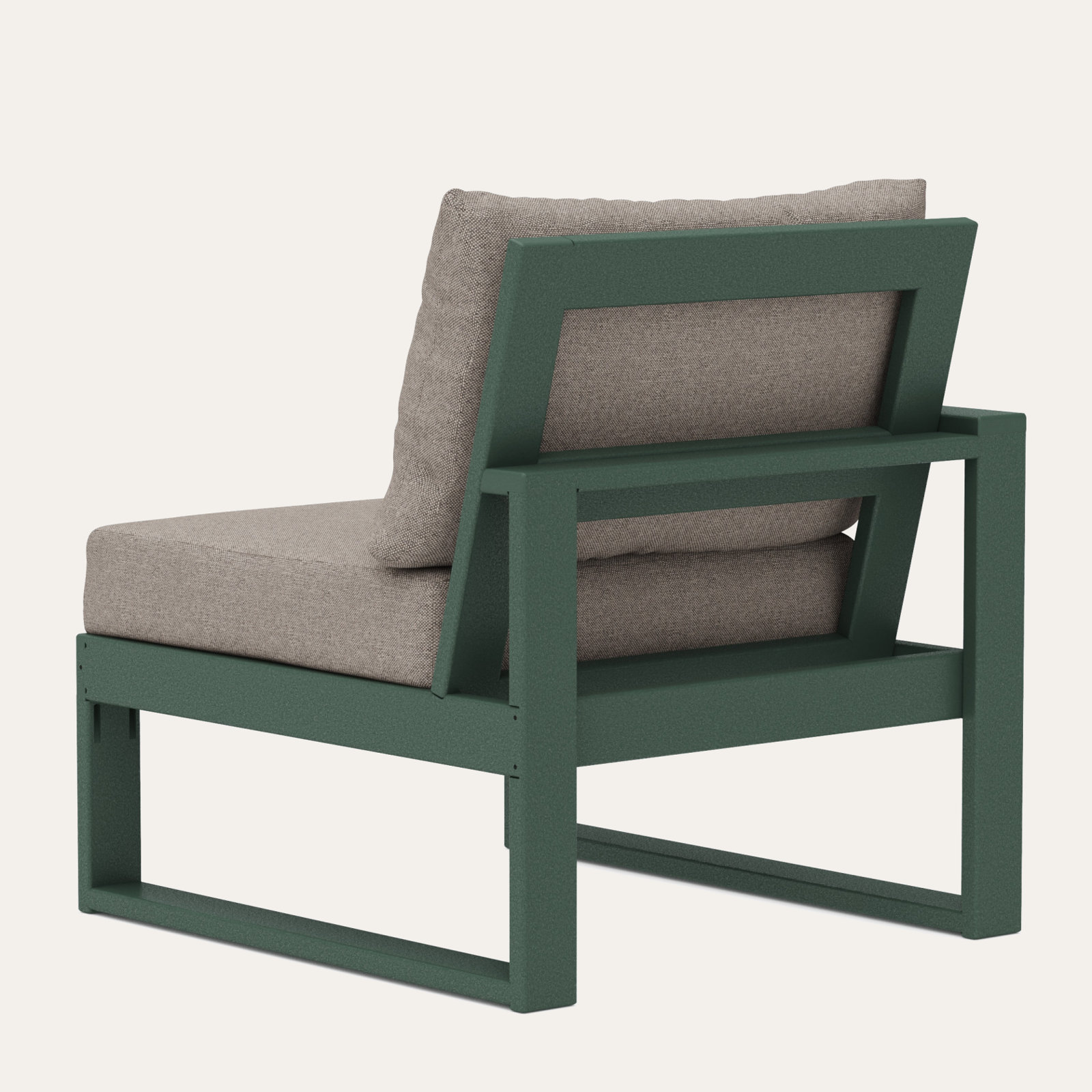Edge Patio Lounge Chair, Weathered Tweed, Green