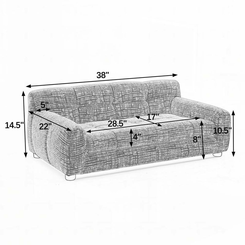 Lit rectangulaire pour chien, canapé-lit pour chien, Vert