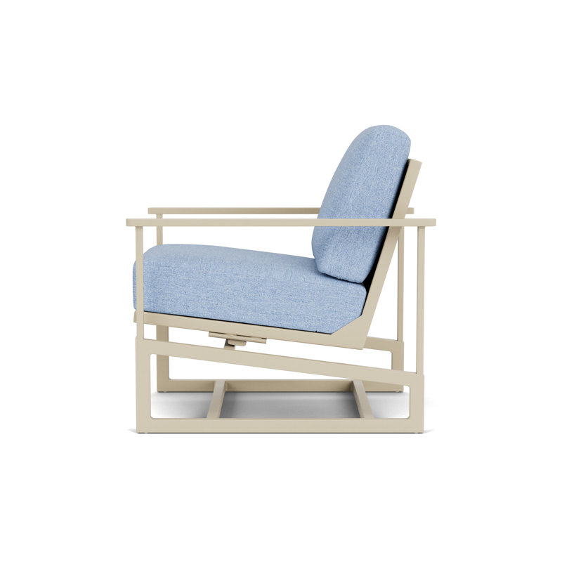 Summit Outdoor Rocker Chair, Demo Skyway, Linen, Matte White