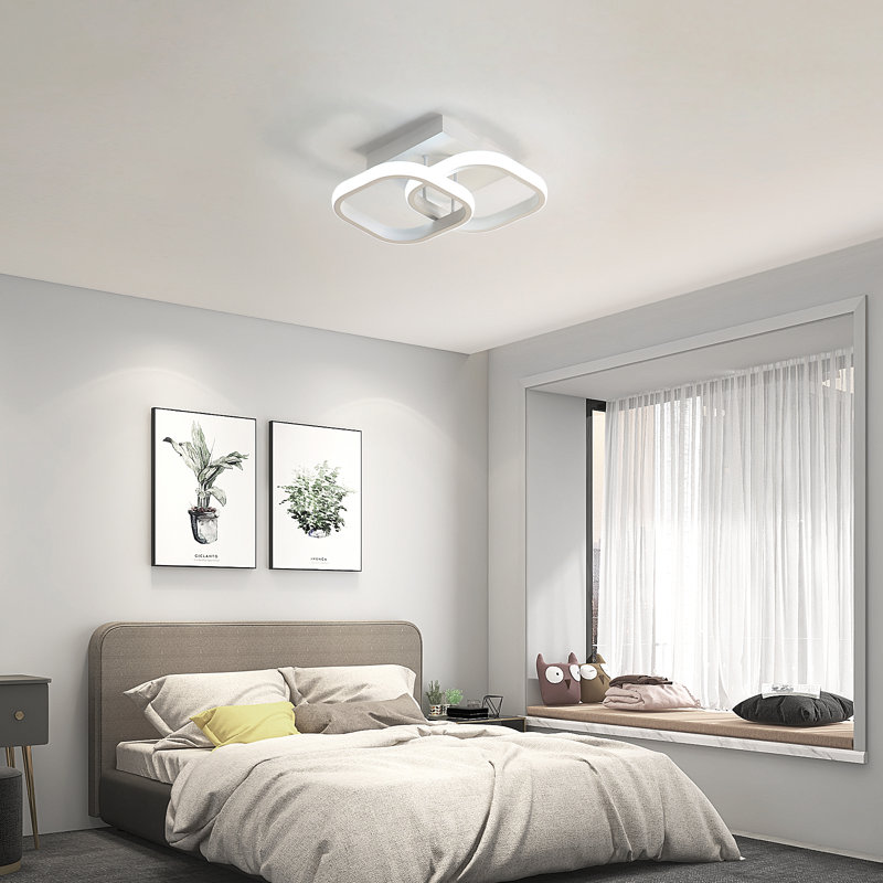 Dailee Acrylic LED Semi Flush Mount