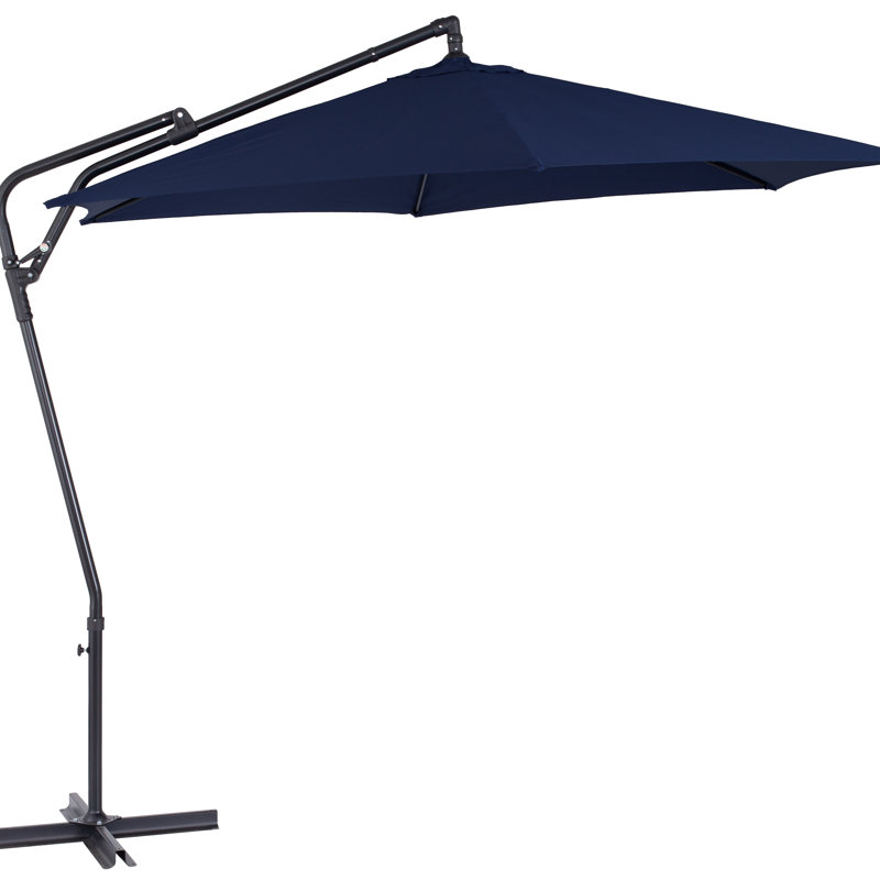 Parasol en porte-à-faux 116 po Monje, Bleu