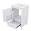 Meuble-lavabo autoportant élégant de 20 pouces avec lavabo, meuble-lavabo avec porte à fermeture en douceur, tablette de rangement et un tiroir-2060286472
