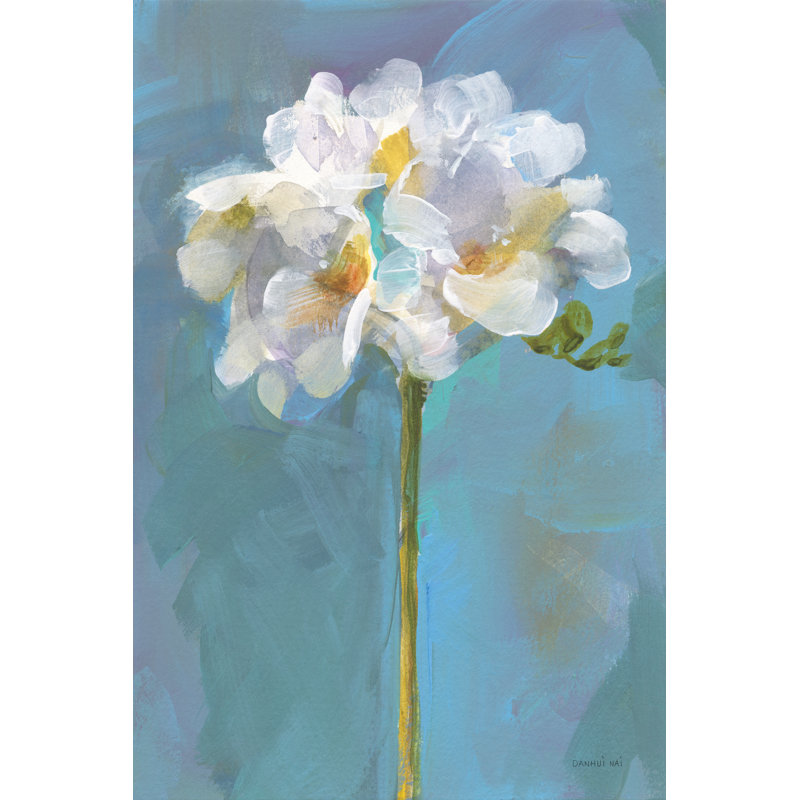 Modern Floral IV by Danhui Nai - Wrapped Canvas Painting, 76cm H x 51cm W