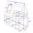 Twin Over Twin Wood House-Shaped Bunk Bed With Built-In Ladder And Safety Guardrails