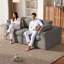 Canapé deux places modulaire Cloud Loveseat de 200 cm (78,7 po), en tissu mousse bicolore doux, sans assemblage requis, pour le salon (gris)-1080835271-1080835293