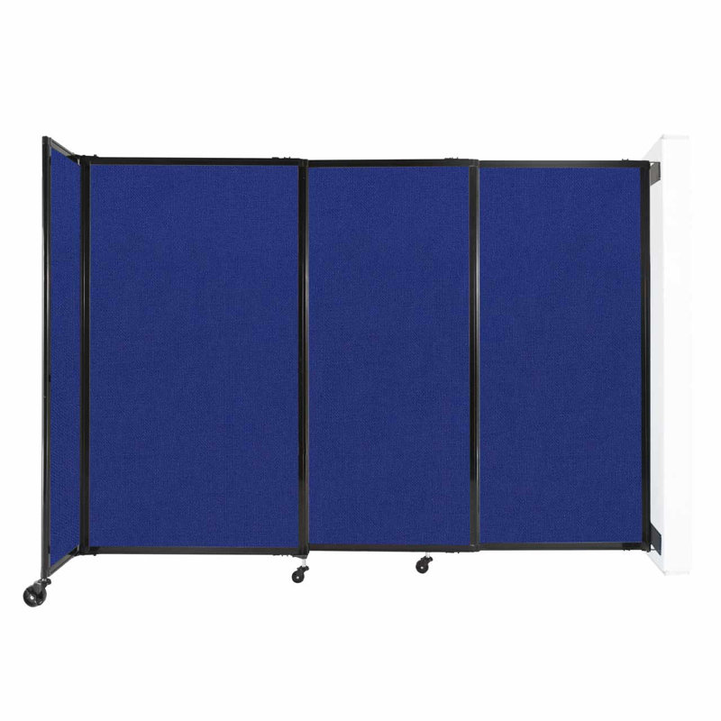 Cloison coulissante 5 pi, H 60 po x l 86 po x P 33 po, Bleu royal