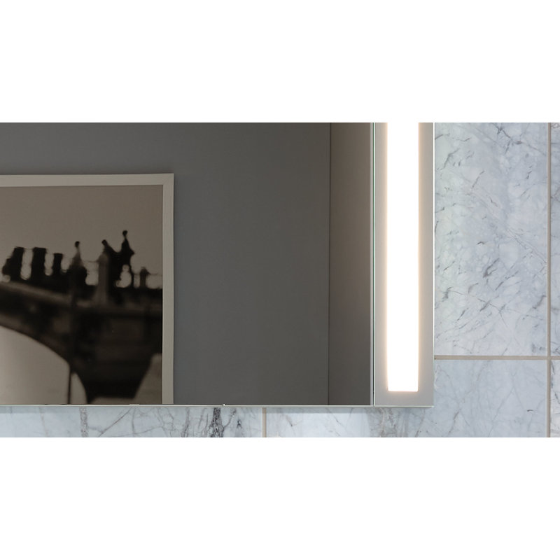 Inline 1-Light Gray Bath Bar
