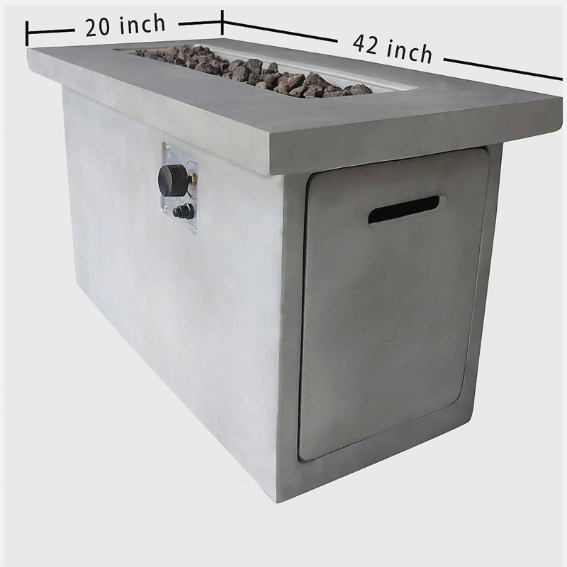 Table de fosse d'extérieur en béton au propane / gaz naturel H 24 po