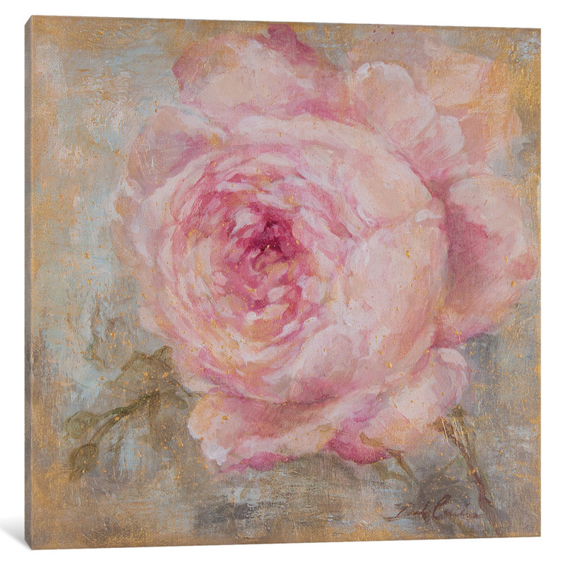 «Rose Gold I» par Debi Coules - Estampe numérique sur toile tendue avec châssis, H 26 po x l 26 po x P 1,5 po