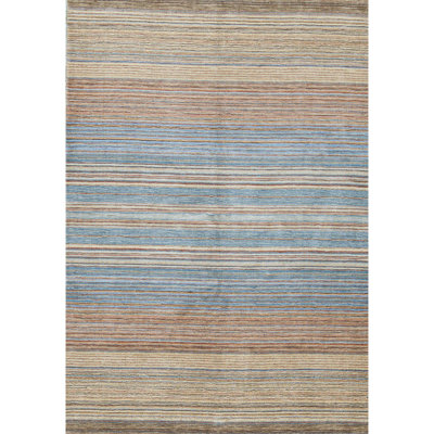 Hand-Knotted High-Quality Blue Area Rug