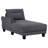 Grey Loose Back Sectional Sofa