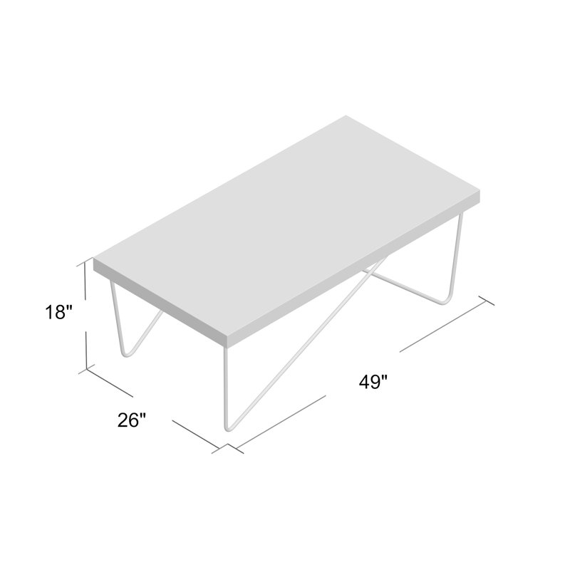 Table basse à 4 pieds Kunze