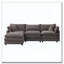 Canapé modulaire de 105 po en tissu chenille rembourré-1263384413