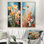 «Garden Delights Wild Expression Blooms», ensemble de 2 reproductions d'art sur toile
