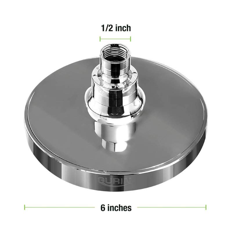 High-Pressure Rainfall Shower Head with Adjustable Angles, Anti-Clogging Silicone Nozzles, and 1.8 GPM Water Efficiency