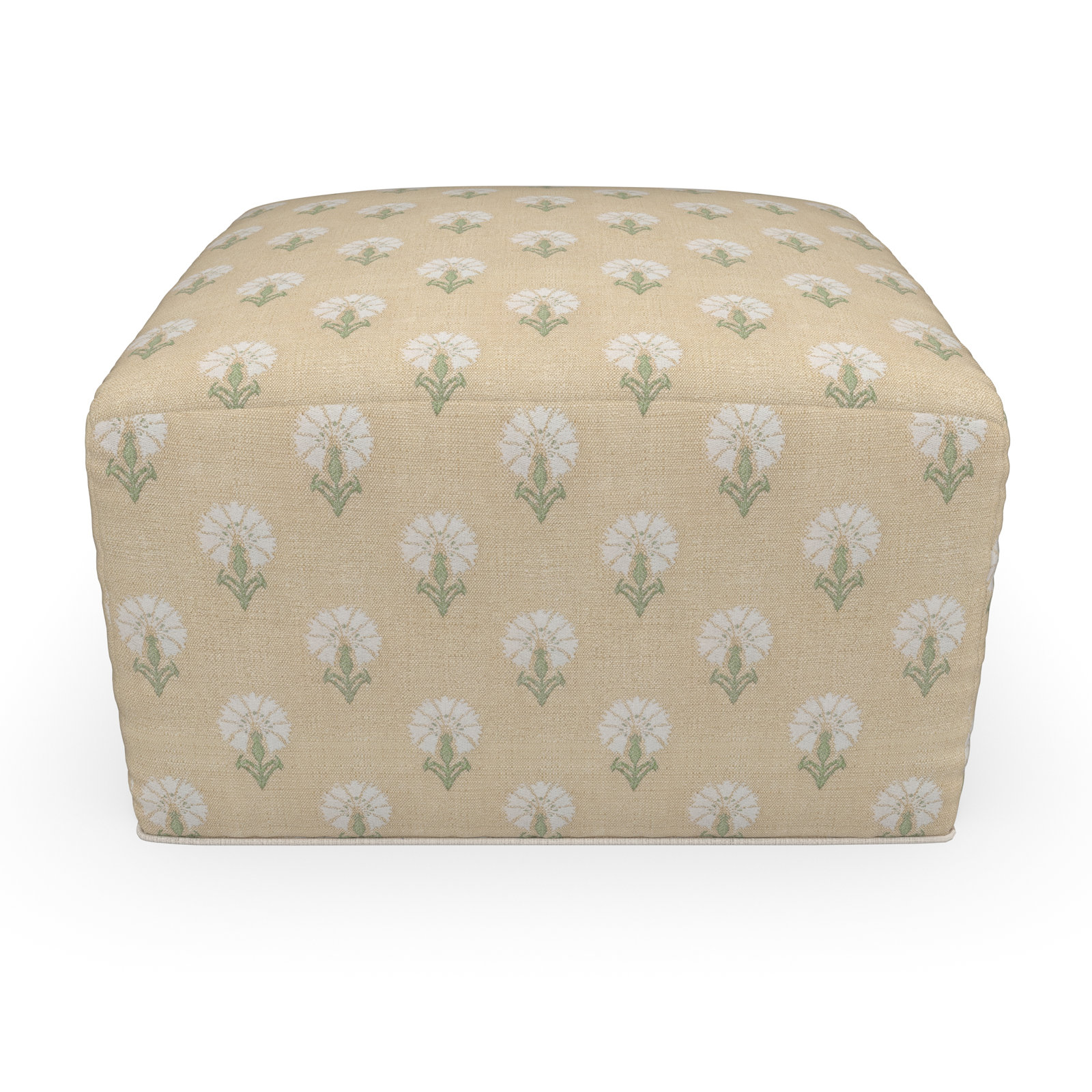 Eliana Sunbrella® Patio Ottoman, Sunbrella Mira Sunshine