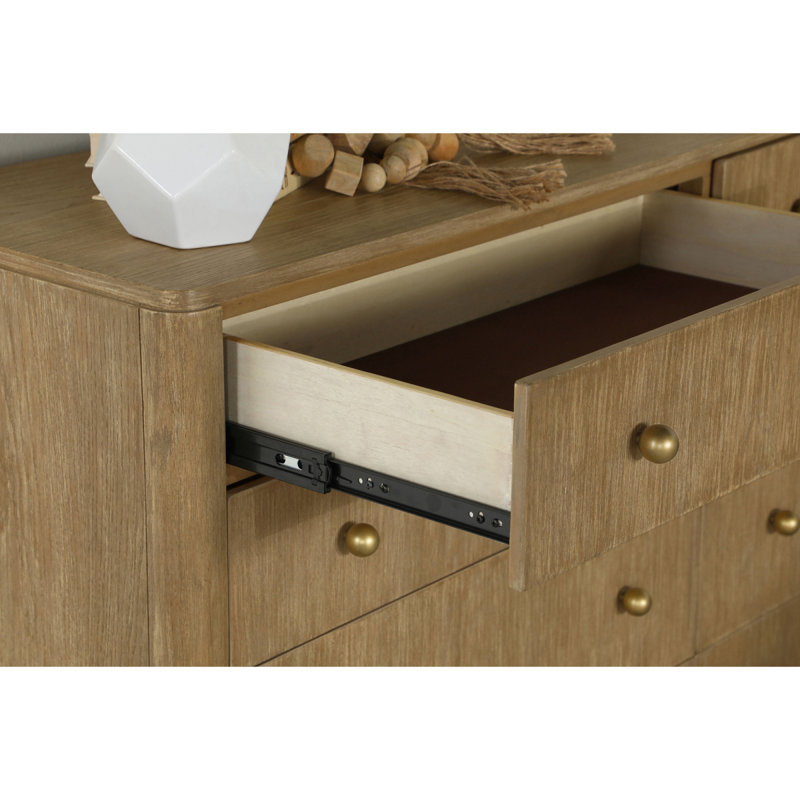 Commode rectangulaire à 8 tiroirs Stevie