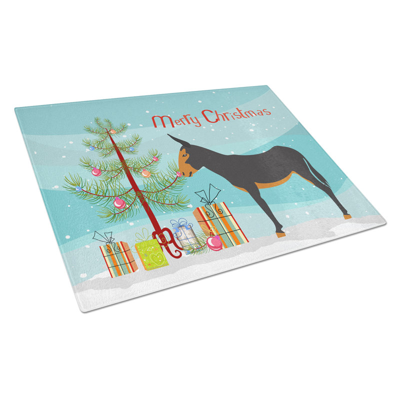 Planche à découper de noël en verre trempé en verre trempé caroline de trésors