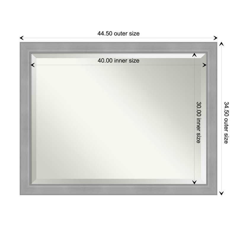 ShipstStour Flat Wall Mirror, 35" x 45"