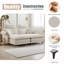 Canapé modulaire à assise profonde, canapé confortable avec repose-pieds Cloud, causeuse, canapé modulaire rembourré en velours côtelé 85,8 po pour salon, appartement et studio-114249309