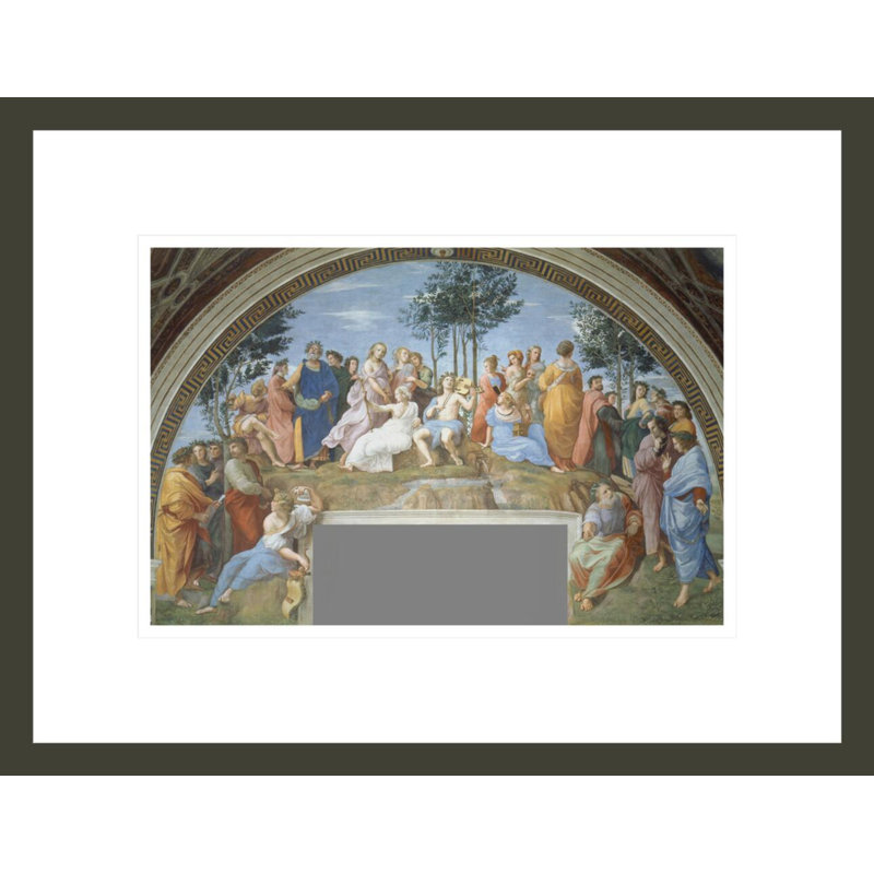 Parnassus par Raphael - estampe numérique encadrée, H 13 po x l 16,75 po