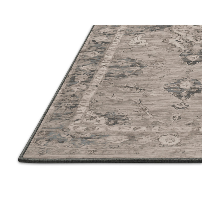 Silky Soft Plush Gray Area Rug, Square 6'