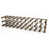 Walnut Stained Pine / Galvanised Steel