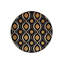 Tapis décoratif rond noir à motif tissé noir-862856118