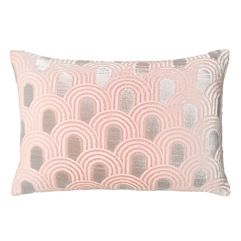 Endless Velvet Pillow Velvet Pillow Cover & Insert, Rectangle 14"H x 20"W, Blush