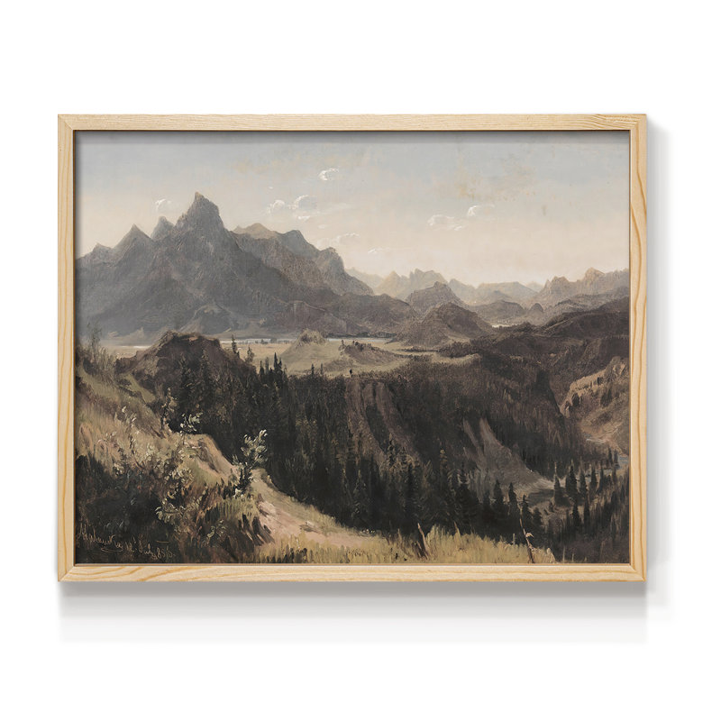 Paysages rétro-CDXIV - reproduction encadrée, Naturel, H 11 po x l 14 po