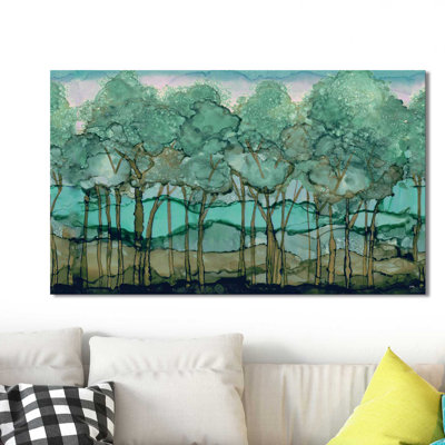 " Green Tree Grove " Painting Print