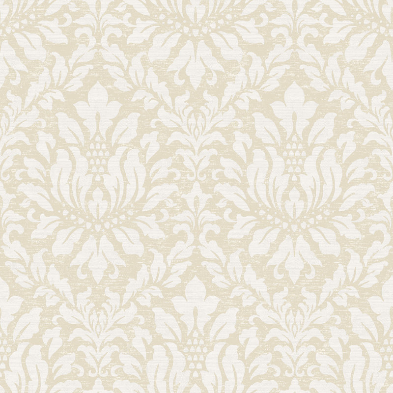 Positano 10m x 52.8cm Matte Wallpaper Roll, Beige/Off White