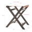 Repose-pieds en cuir