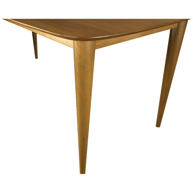 Table de salle à manger en bois massif Couey, H 29 po x L 60 po x l 36 po, Lin