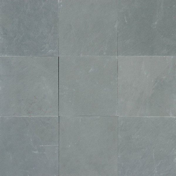 Montauk Blue Natural Cleft Face, Gauged Back 12" x 12" Slate Stone Look Wall & Floor Tile