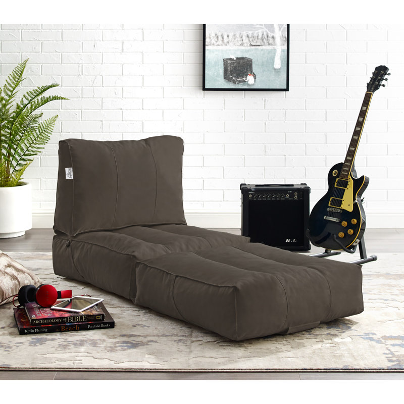 Méridienne en mousse Cloudy, Brun