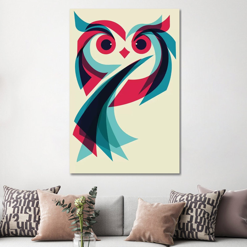 Owl 1 Piece Wrapped Canvas Wall Art, 152.5 cm H x 101.5 cm W