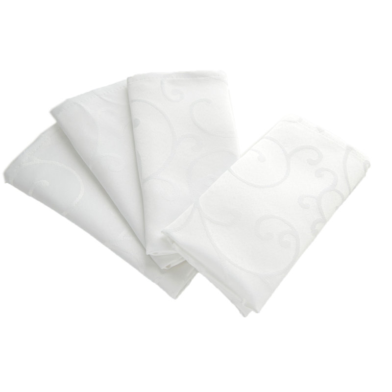 Ceballos Polyester Square Napkin, White